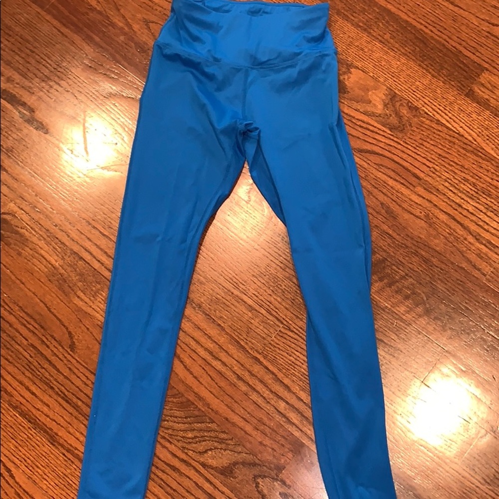 Electric Blue athletic leggings